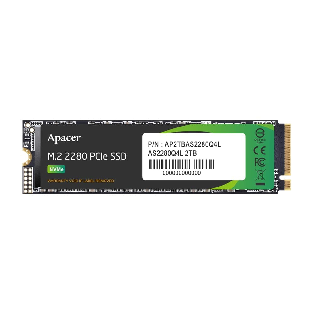 Apacer AS2280Q4L 256GB 3300-1300 MB/s M.2 PCIe Gen4 SSD Disk (AP256GAS2280Q4L-1)