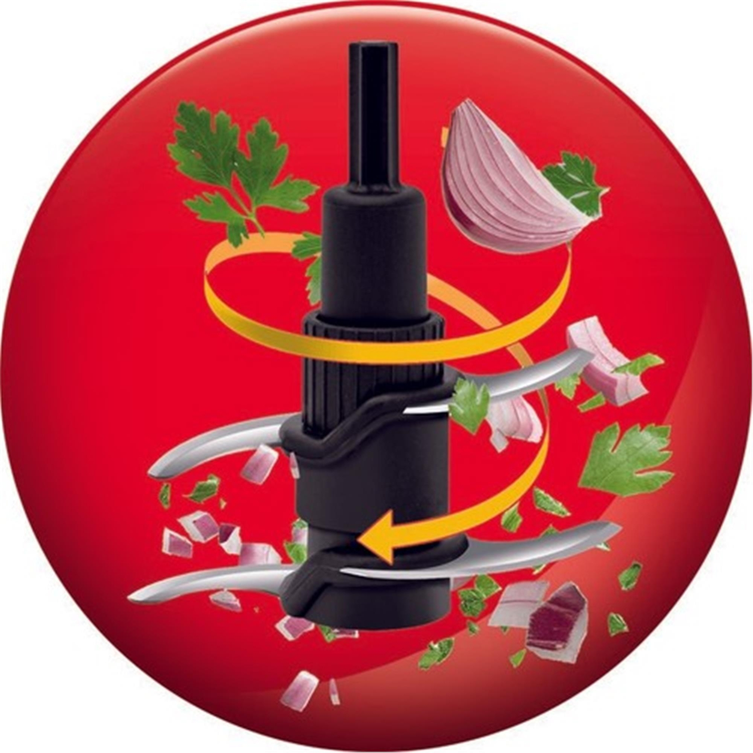 Tefal MasterChop XXL Maxi Siyah 500 W 4 Bıçaklı Doğrayıcı