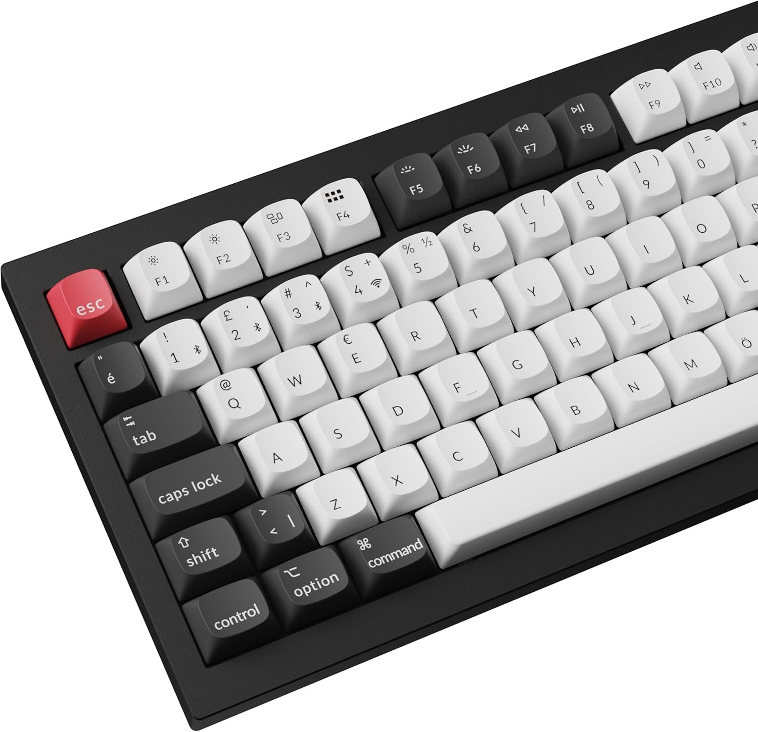 Keychron Q1 Hall Effect %75 RGB Manyetik Switch Kablosuz Hotswap Türkçe Mekanik Siyah Beyaz Gaming (Oyuncu) Klavye - Q1H-M1-TR