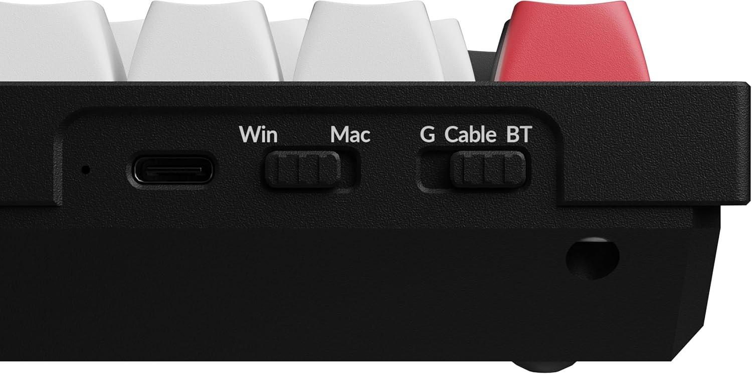 Keychron Q1 Hall Effect %75 RGB Manyetik Switch Kablosuz Hotswap Türkçe Mekanik Siyah Beyaz Gaming (Oyuncu) Klavye - Q1H-M1-TR