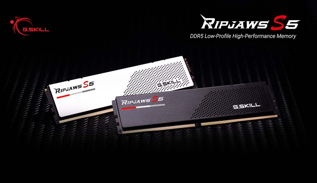 GSKILL Ripjaws S5 Black 16GB (1x16GB) 5200MHz CL40 DDR5 Gaming Ram 