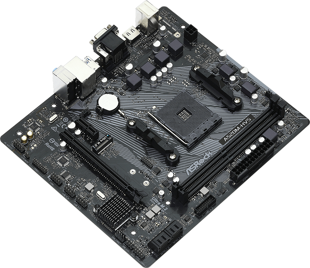 Asrock A520M-HVS 90-MXBE60-A0UAYZ Gaming Anakart