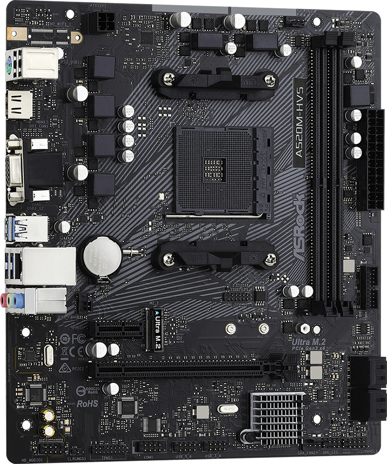 Asrock A520M-HVS 90-MXBE60-A0UAYZ Gaming Anakart