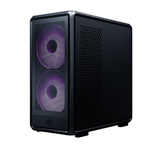 Cooler Master MasterFrame 600TG Mesh MF600M-KGNN-S01 2x200mm(Ön)-1x120mm(Arka) Fan ATX BTF Alüminyum Siyah Mid Tower Gaming (Oyuncu) Kasası