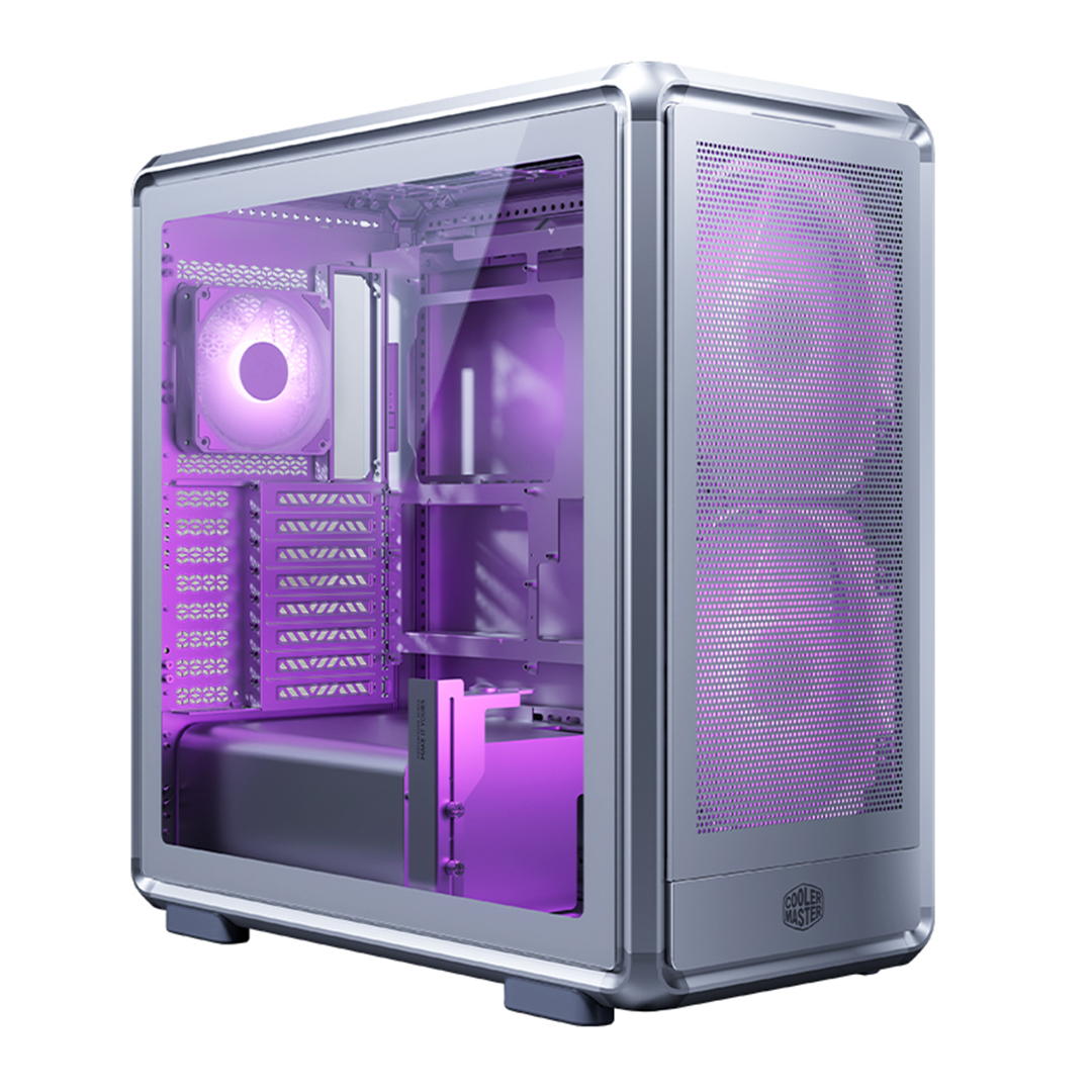 Cooler Master MasterFrame 600TG Mesh MF600M-SGNN-S01 2x200mm(Ön)-1x120mm(Arka) Fan ATX BTF Alüminyum Gümüş Gri Mid Tower Gaming (Oyuncu) Kasası