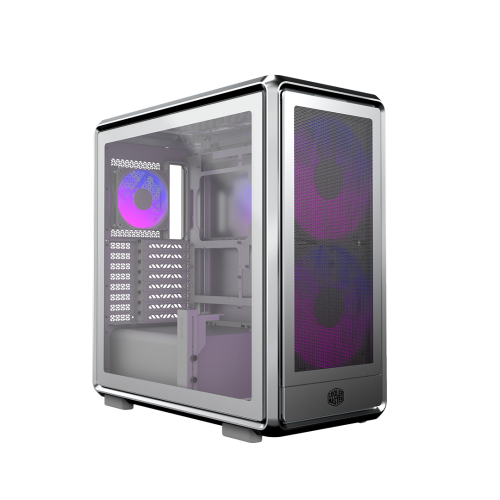 Cooler Master MasterFrame 600TG Mesh MF600M-SGNN-S01 2x200mm(Ön)-1x120mm(Arka) Fan ATX BTF Alüminyum Gümüş Gri Mid Tower Gaming (Oyuncu) Kasası