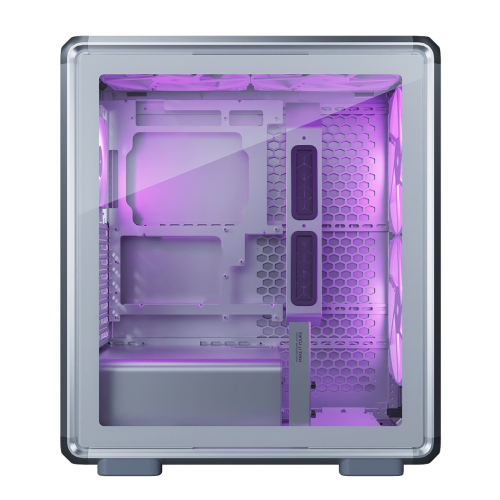 Cooler Master MasterFrame 500TG Mesh MF500M-SHNN-S01 2x200mm(Ön)-1x120mm(Arka) Fan ATX BTF Alüminyum Gümüş Gri Mid Tower Gaming (Oyuncu) Kasası