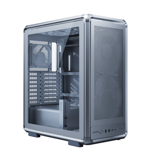 Cooler Master MasterFrame 500TG Mesh MF500M-SHNN-S01 2x200mm(Ön)-1x120mm(Arka) Fan ATX BTF Alüminyum Gümüş Gri Mid Tower Gaming (Oyuncu) Kasası