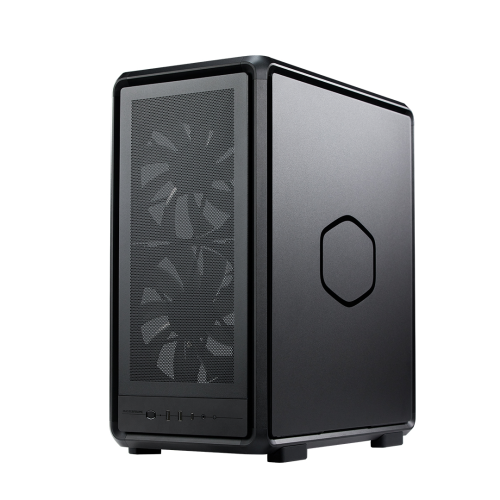 Cooler Master MasterFrame 500TG Mesh MF500M-KHNN-S01 2x200mm(Ön)-1x120mm(Arka) Fan ATX BTF Alüminyum Siyah Mid Tower Gaming (Oyuncu) Kasası
