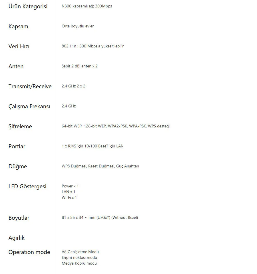 ASUS RP-N12 300Mbps Menzil Artırıcı