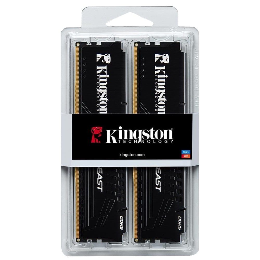 Kingston Beast KF560C30BBEK2-32TR 32GB (2x16) DDR5 6000Mhz CL30 Siyah Gaming RAM (Bellek)