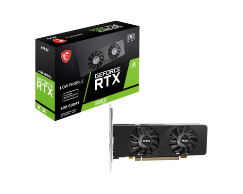 MSI GeForce RTX 3050 LP E 6G OC GDDR6 96Bit DX12 Gaming (Oyuncu) Ekran Kartı