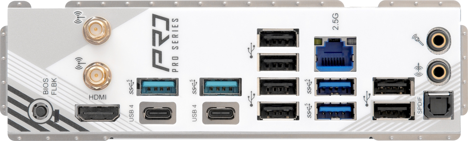Asrock X870 Pro RS WiFi AMD X870 Soket AM5 DDR5 8000+(OC)MHz ATX Gaming Anakart
