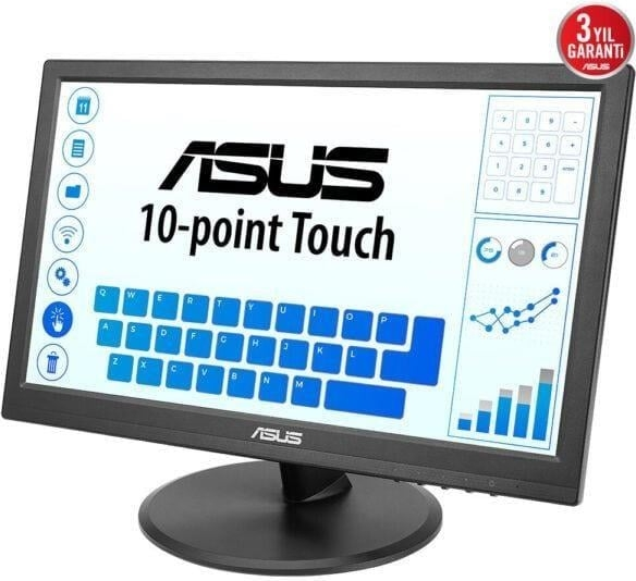 ASUS VT169HE 16″ 60Hz 5ms Flicker free  Full HD IPS Dokunmatik Monitör