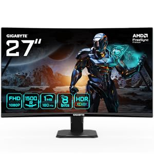 Gigabyte GS27FC 27″ 180Hz 1ms VA Curved Adaptive-Sync Full HD Gaming Monitör