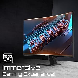 Gigabyte GS27FC 27″ 180Hz 1ms VA Curved Adaptive-Sync Full HD Gaming Monitör