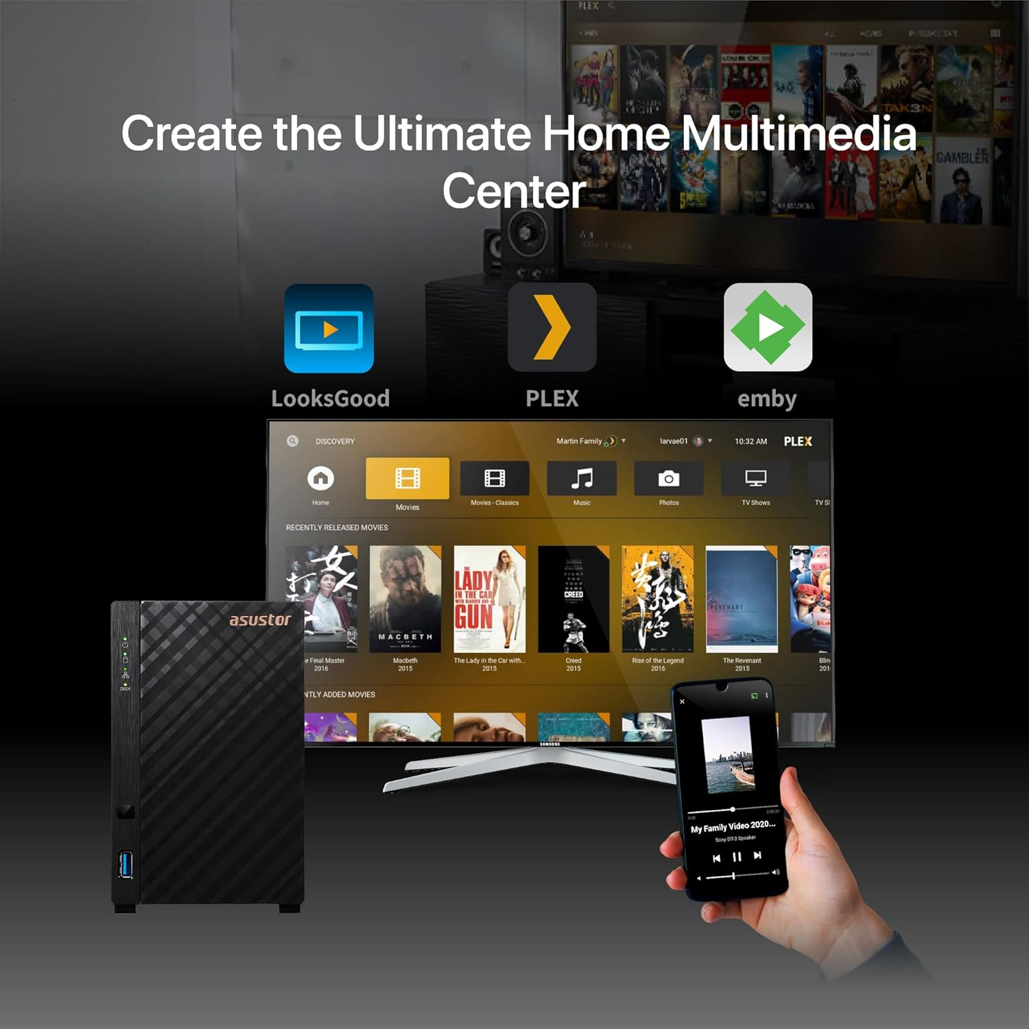 AS1102TL Realtek RTD1619B 2 Yuvalı1GB DDR4 1GB NAS Depolama Ünitesi