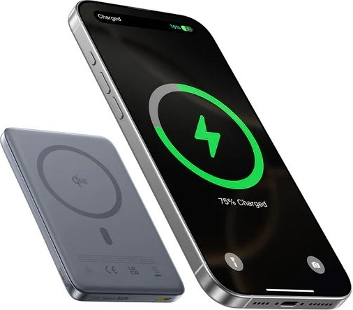 Baseus PicoGo Ultra-Slim Qi2 Titanyum 10000 mAh Hızlı Şarj MagSafe Powerbank