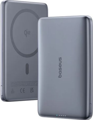 Baseus PicoGo Ultra-Slim Qi2 Titanyum 10000 mAh Hızlı Şarj MagSafe Powerbank
