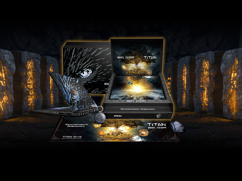MSI Titan 18 HX Dragon Edition Norse Myth A2XWJG-272TR Intel Core Ultra 9 285HX 96GB DDR5 6TB SSD 24GB RTX5090 GDDR7 18″ 4K UHD+ 120Hz Mini LED W11 Pr