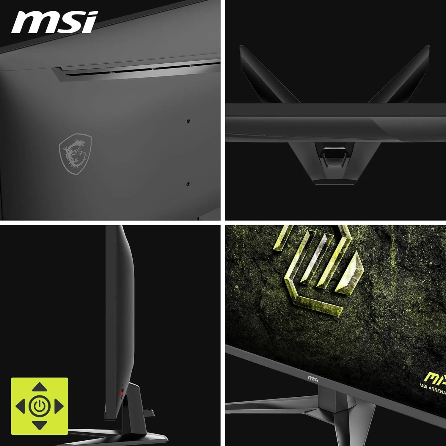 MSI MAG 325QF E18V 31.5″ 180Hz 0.5ms 2K 2560x1440 (WQHD) 16:9 Flat Rapid VA Adaptive-Sync Gaming Monitor
