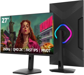 GamePower Lunis L90 27″ 260Hz 0.5Ms Fast IPS QHD 2K RGB Pivot Gaming Monitör (Sıfır Ölü Piksel Garantili)