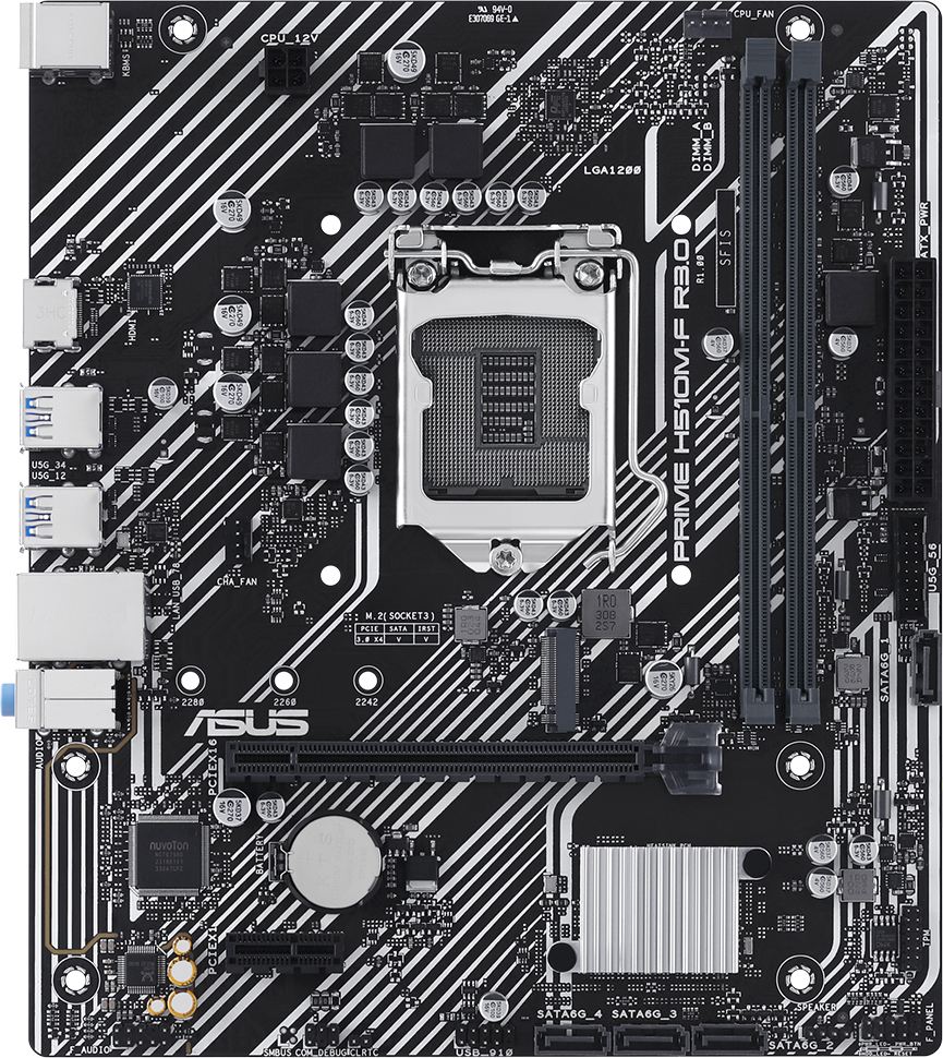 ASUS PRIME H510M-F R3.0 INTEL H470 LGA1200 DDR4 Gaming Anakart