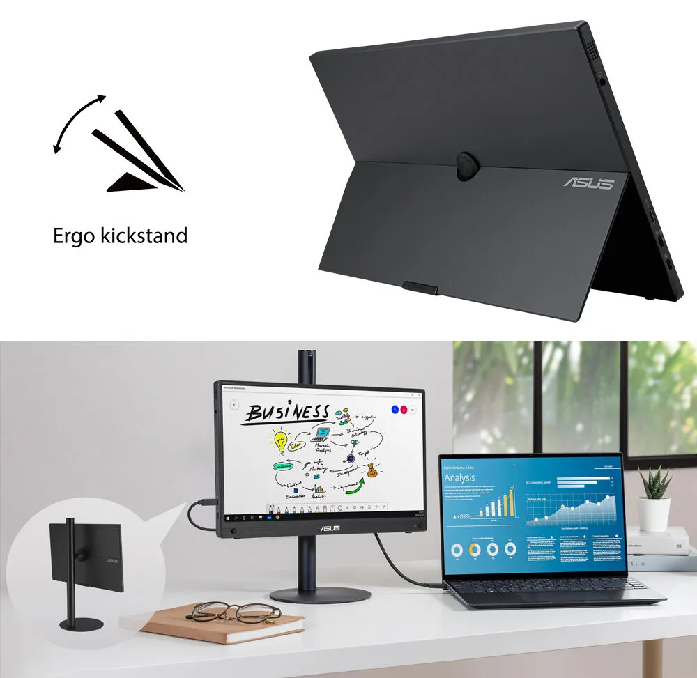 ASUS ZenScreen Touch MB16AMTR 16″ 5ms 60Hz  Full HD IPS Taşınabilir Dokunmatik Monitör