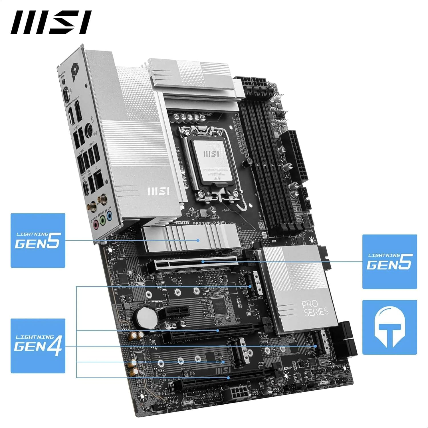 MSI PRO Z890-P WIFI DDR5 Soket 1851 9200MHZ ATX Gaming (Oyuncu) Anakart