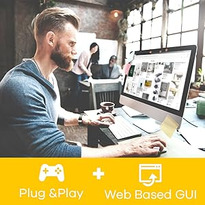 Zyxel GS1200-8HP 8Port Gigabit Web 4 PoE Yönetilebilir Switch