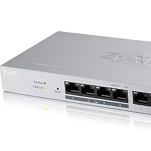 Zyxel GS1200-8HP 8Port Gigabit Web 4 PoE Yönetilebilir Switch