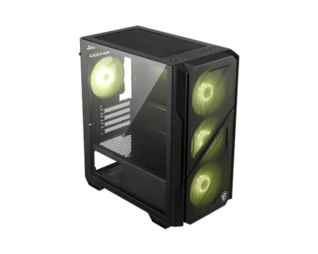 MSI MAG FORGE M110R Airflow Black 4x ARGB Fan USB 3.2 Mid Tower Gaming (Oyuncu) Kasası