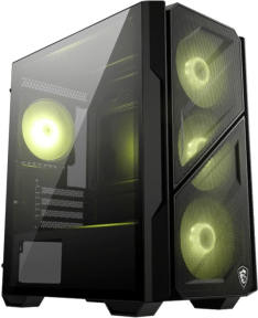 MSI MAG FORGE M110R Airflow Black 4x ARGB Fan USB 3.2 Mid Tower Gaming (Oyuncu) Kasası