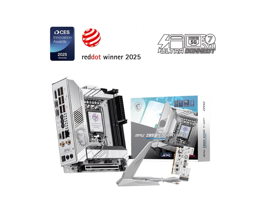 MSI MPG Z890I EDGE TI WIFI SOKET 1851 DDR5 8600MHz (OC) WIFI 7 ITX Gaming (Oyuncu) Anakart 