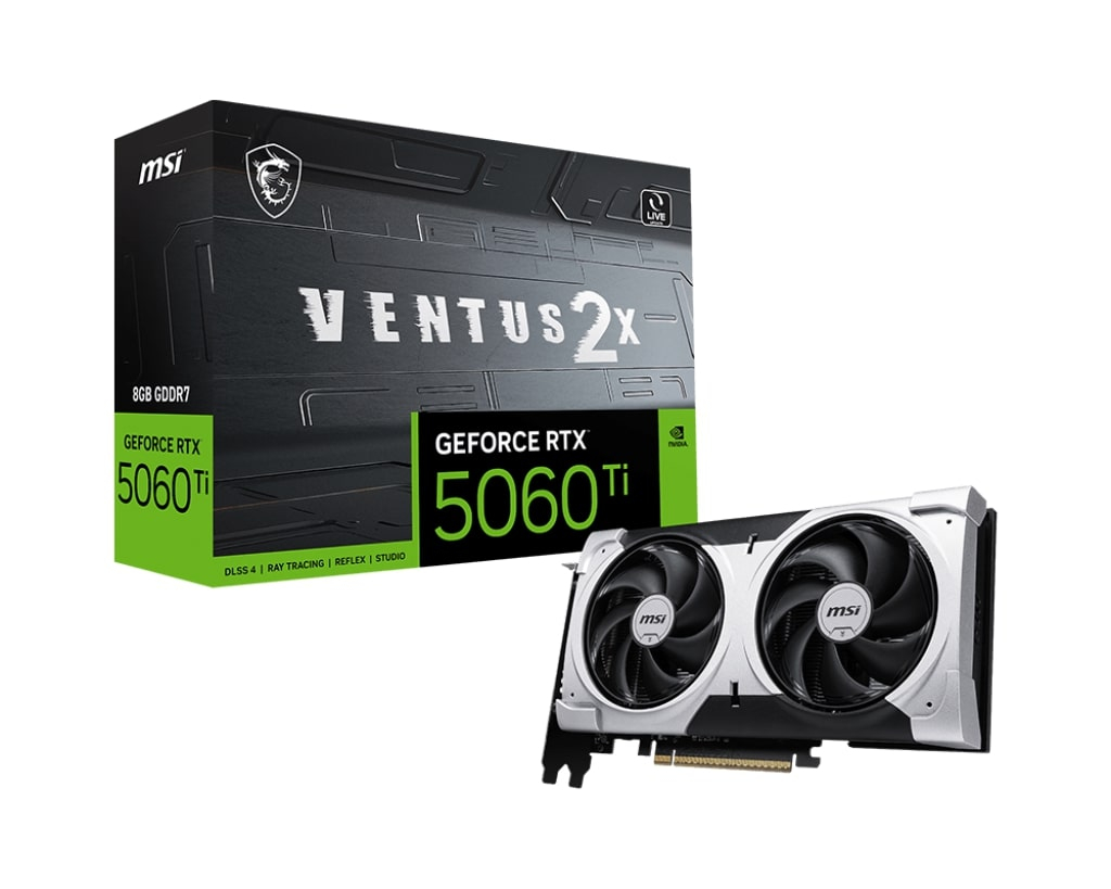 MSI GeForce RTX 5060TI 8GB VENTUS 2X PLUS 8GB GDDR7 128Bit DX12 Gaming (Oyuncu) Ekran Kartı