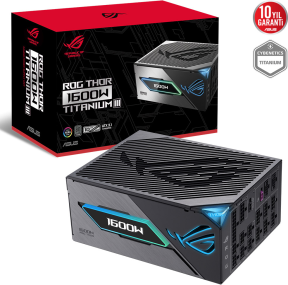 ASUS ROG-THOR-1600T3 1600W 80 Plus Titanium III 135mm Full Modüler Gaming (Oyuncu) Güç Kaynağı