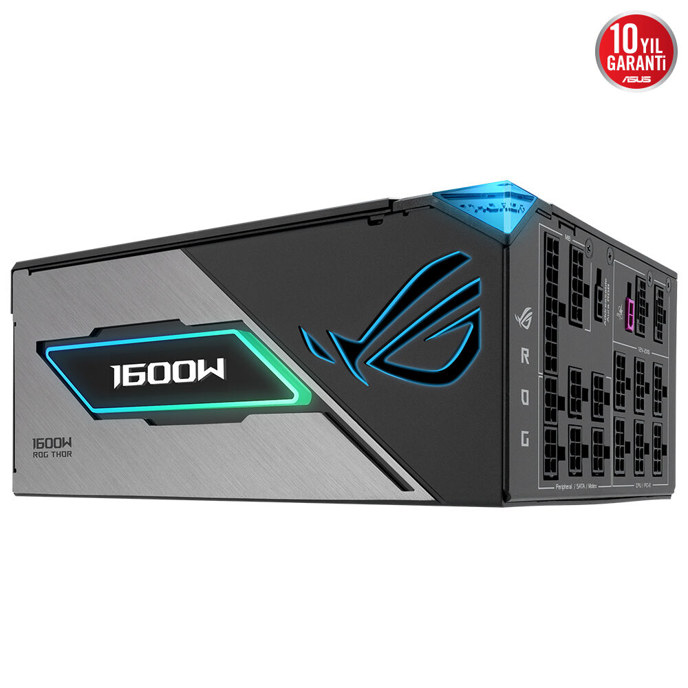 ASUS ROG-THOR-1600T3 1600W 80 Plus Titanium III 135mm Full Modüler Gaming (Oyuncu) Güç Kaynağı