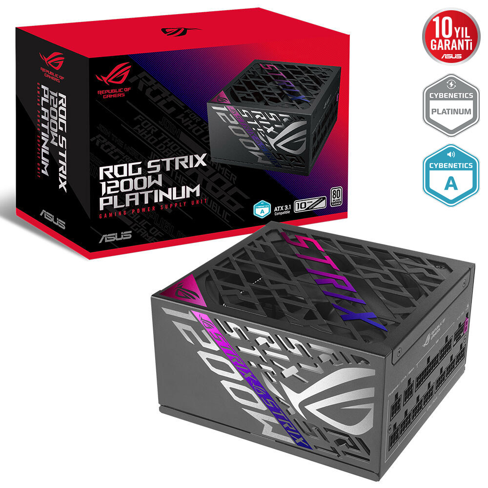 ASUS ROG Strix 1200P 1200W 80+ Platinum Full Modüler Gaming Power Supply (90YE00W0-B0NA00)
