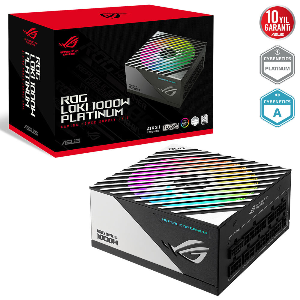 ASUS ROG-LOKI-1000P-SFX-L-GAMING 1000W 80 Plus Platinum 120mm Full Modüler Gaming (Oyuncu) Power Supply