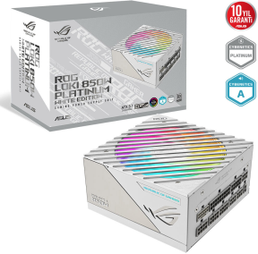ASUS ROG-LOKI-850P-SFX-L-GAMING White Edition 850W 80 Plus Platinum 120mm Full Modüler Gaming (Oyuncu) Power Supply