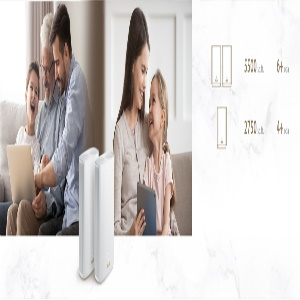 ASUS ZenWiFi AX Hybrid XP4 Wi-Fi 6 Mesh Sistemi (Beyaz İkili Paket)