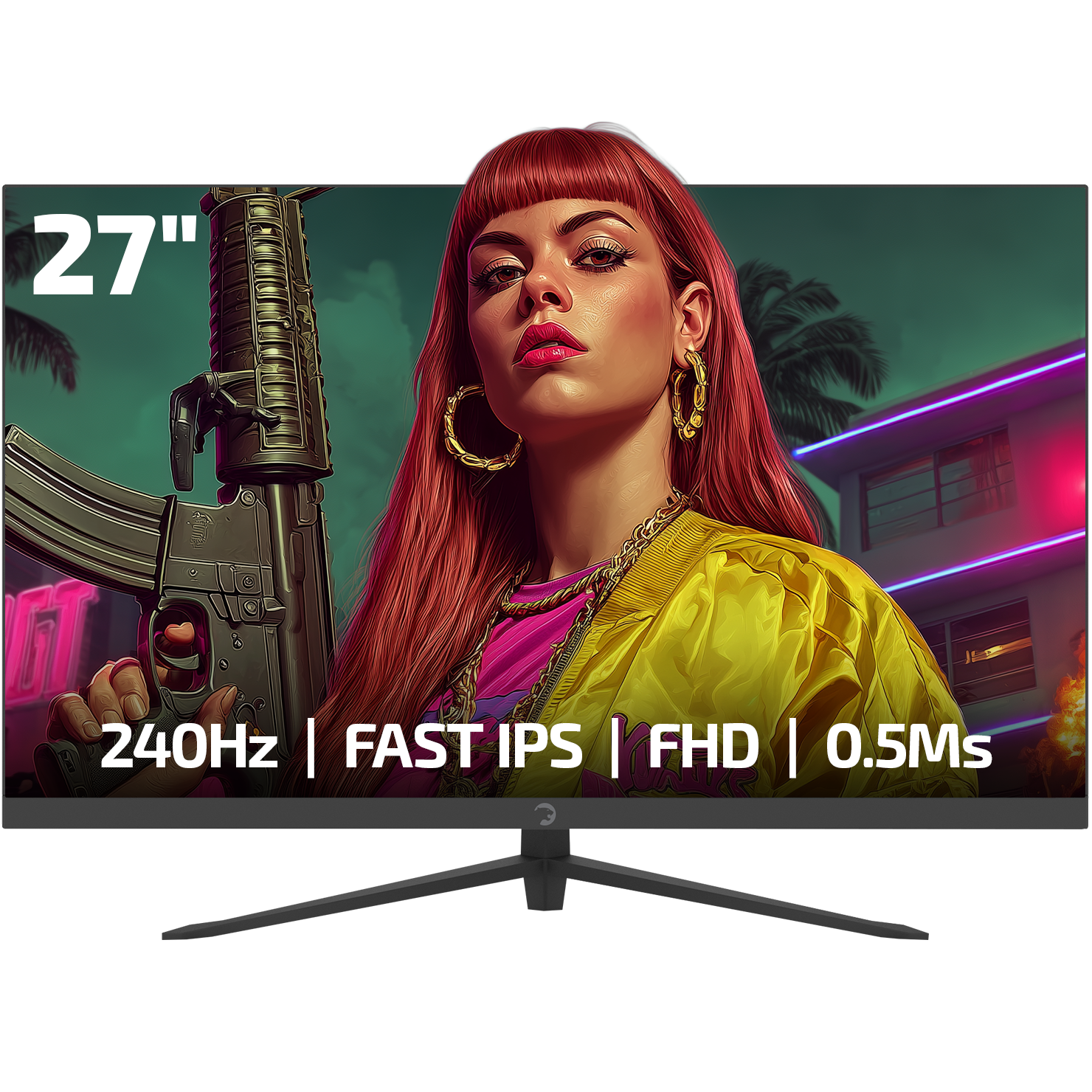 GamePower Sonic V40 27″ 240Hz 0.5Ms Fast IPS Fhd RGB Gaming Monitör (Sıfır Ölü Piksel Garantili)