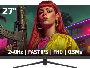 GamePower Sonic V40 27″ 240Hz 0.5Ms Fast IPS Fhd RGB Gaming Monitör (Sıfır Ölü Piksel Garantili)