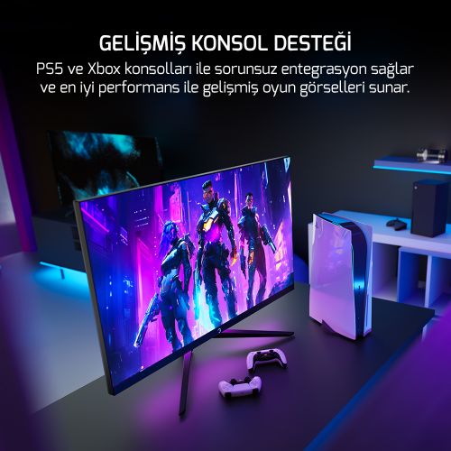 GamePower Sonic V40 27″ 240Hz 0.5Ms Fast IPS Fhd RGB Gaming Monitör (Sıfır Ölü Piksel Garantili)