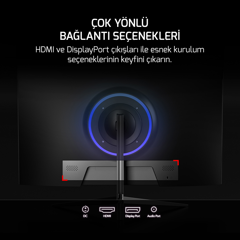 GamePower Sonic V40 27″ 240Hz 0.5Ms Fast IPS Fhd RGB Gaming Monitör (Sıfır Ölü Piksel Garantili)