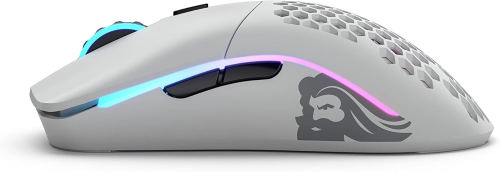Glorious Model O GLO-MS-OW-MW Mat Beyaz RGB Şarjlı Optik Kablosuz Oyuncu Mouse