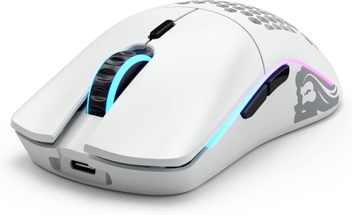Glorious Model O GLO-MS-OW-MW Mat Beyaz RGB Şarjlı Optik Kablosuz Oyuncu Mouse