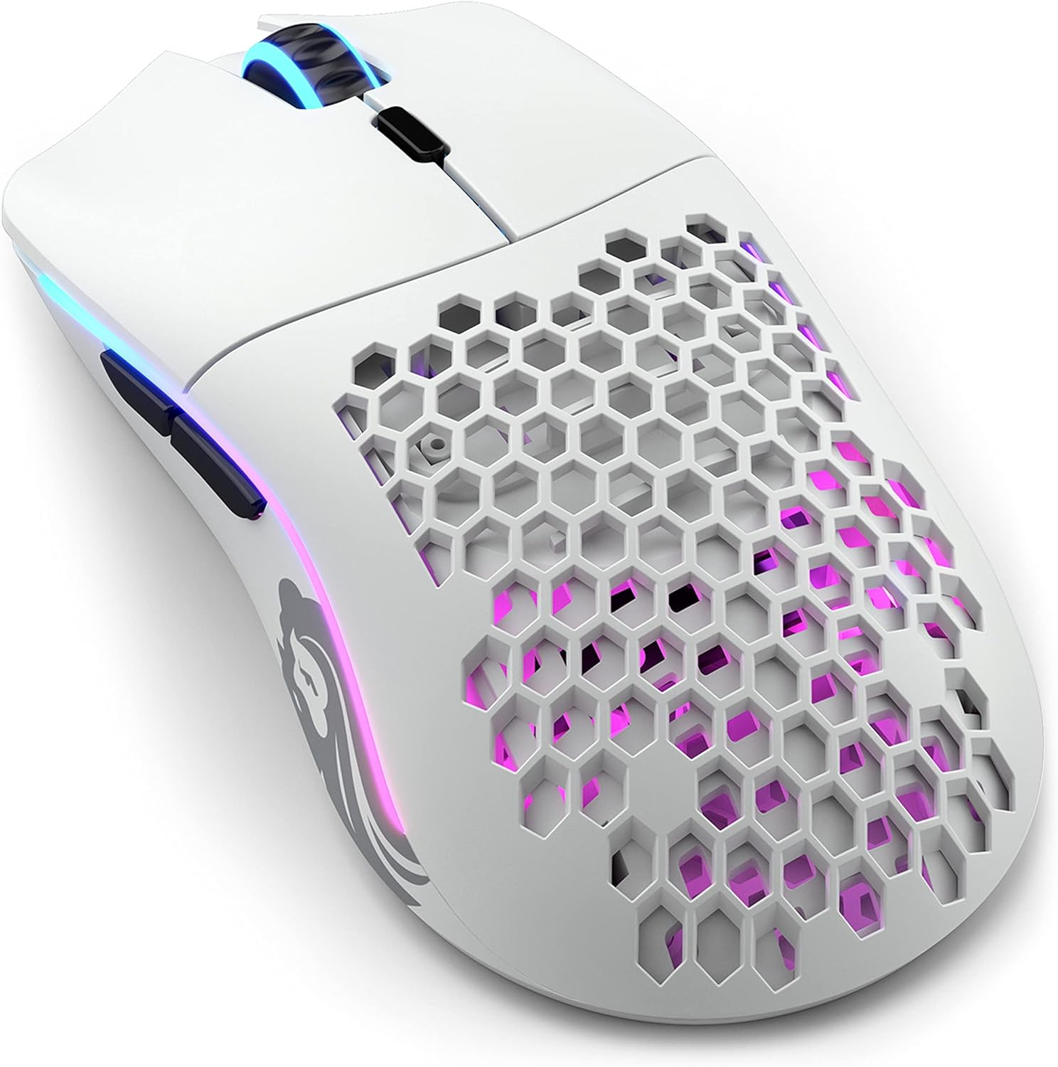 Glorious Model O GLO-MS-OW-MW Mat Beyaz RGB Şarjlı Optik Kablosuz Oyuncu Mouse