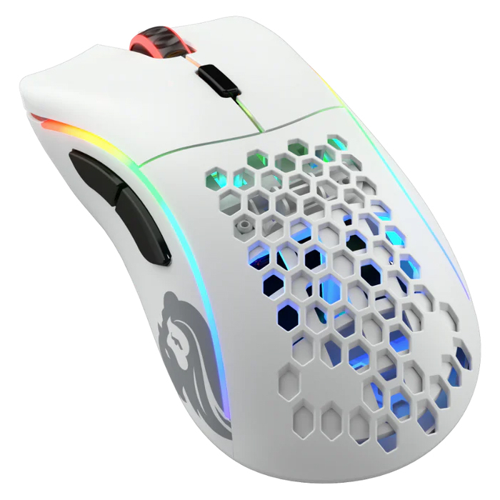 Glorious Model D Wireless GLO-MS-DW-MW 19000 DPI 6 Tuş RGB Optik Mat Beyaz Kablosuz Gaming (Oyuncu) Mouse