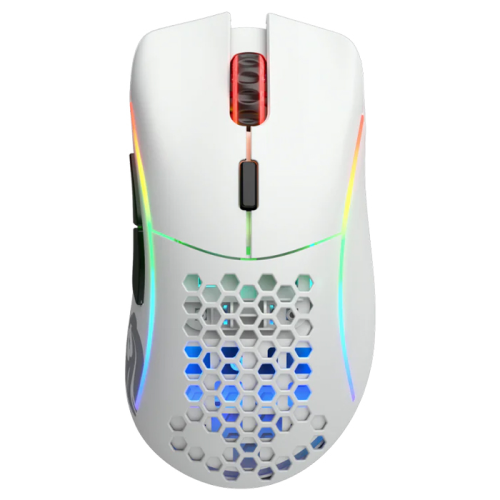Glorious Model D Wireless GLO-MS-DW-MW 19000 DPI 6 Tuş RGB Optik Mat Beyaz Kablosuz Gaming (Oyuncu) Mouse